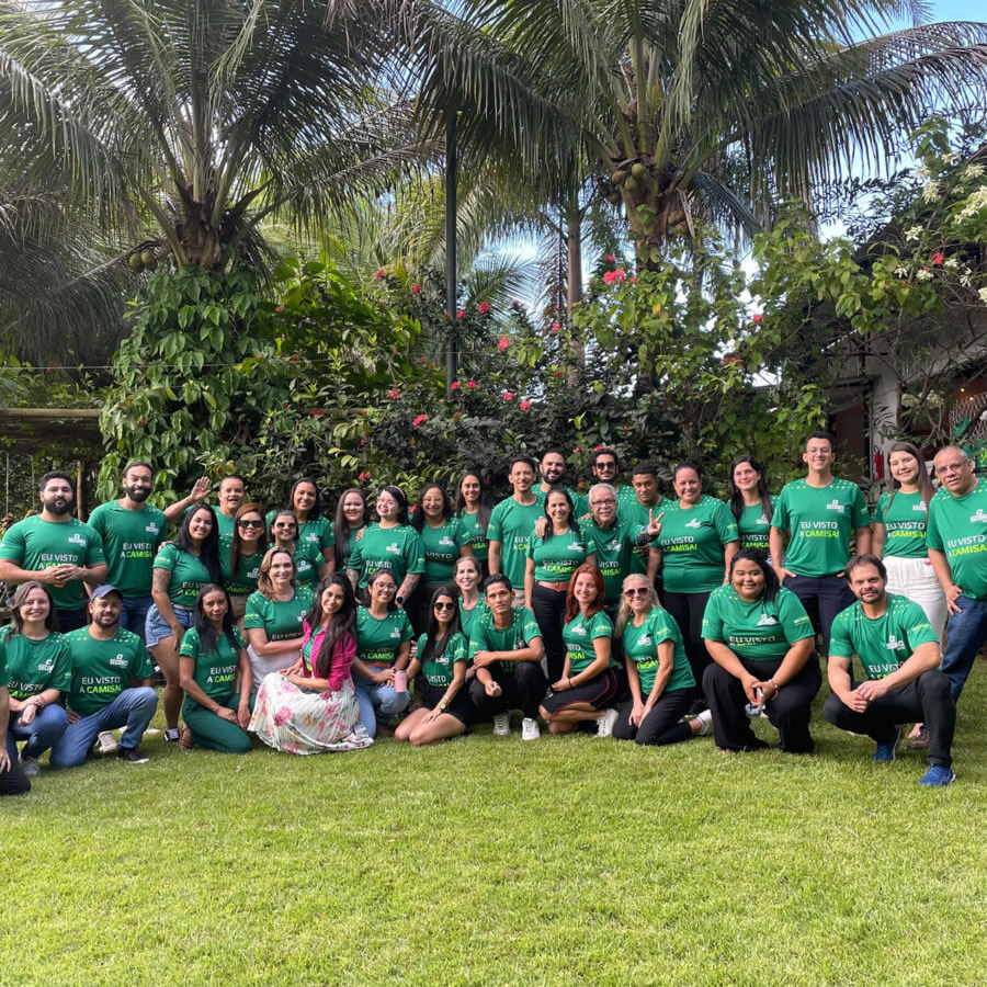 time de colaboradores e prestadores de serviço do Seconci Goiás